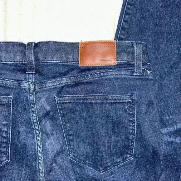 Madewell Skinny Skinny Ankle Jeans Women 29 Denim Zippers Stretch Mid Rise - Picture 8 of 9